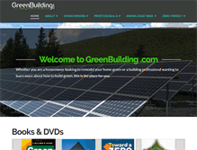 Tablet Screenshot of greenbuilding.com